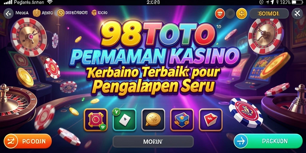 Screenshot menunjukkan gameplay seru dari 98TOTO yang menawarkan pengalaman Kasino.