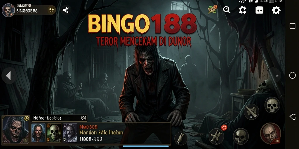 Tampilan gameplay BINGO188 yang menyeramkan dan menegangkan.