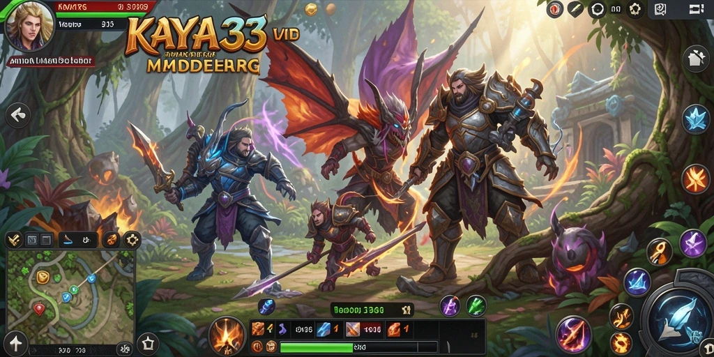 Tampilan seru dalam game MMORPG KAYA33 dengan aksi menarik.