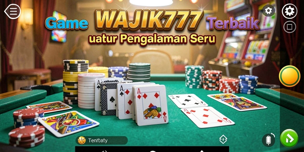 Tampilan gameplay WAJIK777 yang seru dan menarik saat bermain gaple.